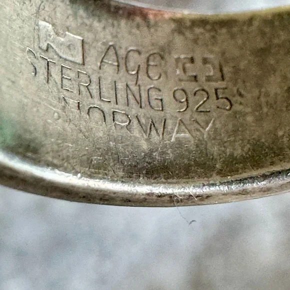 Vintage Anna Greta Eker Silver Modernist ‘Jester’ Sterling Silver Ring - Picture 10 of 15